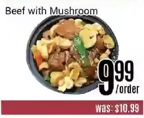 Nations Fresh Foods Beef with mushroom offer