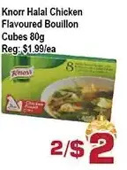 Top Food Supermarket Knorr halal chicken flavoured bouillon cubes offer