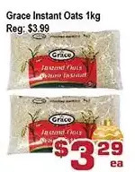 Top Food Supermarket Grace instant oats offer