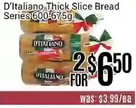 Nations Fresh Foods D'italiano thick slice bread series offer
