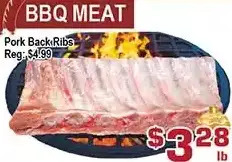 Top Food Supermarket Pork back ribs offer