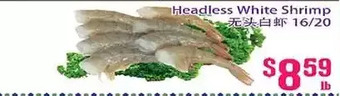 Grant's Foodmart Headless white shrimp offer