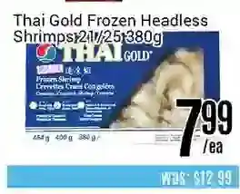 Nations Fresh Foods Thai gold frozen headless shrimps offer