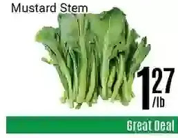 Nations Fresh Foods Mustard stem offer
