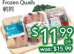 Ample Food Market Frozen quails offer