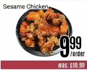 Nations Fresh Foods Sesame chicken offer