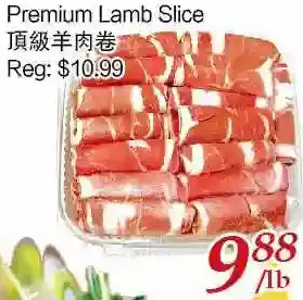 Tone Tai Supermarket Premium lamb slice offer