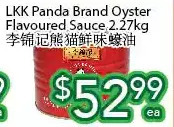 Ample Food Market Lkk panda brand oyster flavoured sauce offer