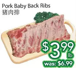 Ample Food Market Pork baby back ribs offer