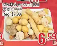 Hong Tai Supermarket Mix fish or meat ball offer