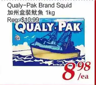Tone Tai Supermarket Qualy-pak brand squid offer