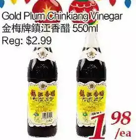 Tone Tai Supermarket Gold plum chinkiang vinegar offer