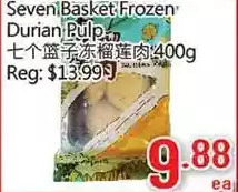 Seven basket frozen durian pulp