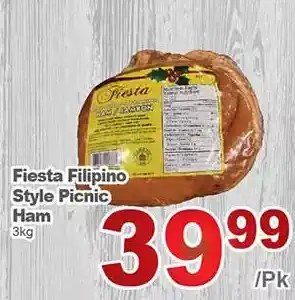 T&T Supermarket Fiesta filipino style picnic ham offer