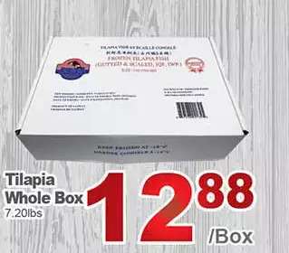 T&T Supermarket Tilapia whole box offer