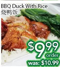 Bbq duck with rice