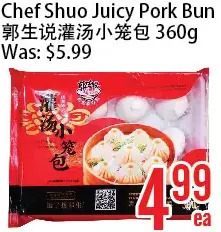 Bestco Food Mart Chef shuo juicy pork bun offer