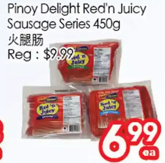 Superking Supermarket Pinoy delight red'n juicy sausage series offer