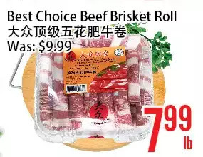 Bestco Food Mart Best choice beef brisket roll offer