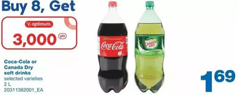 Wholesale Club Coca-cola or canada dry soft drinks offer
