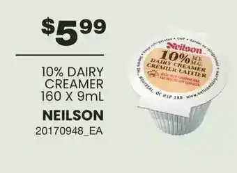 Wholesale Club Neilson 10% dairy creamer offer