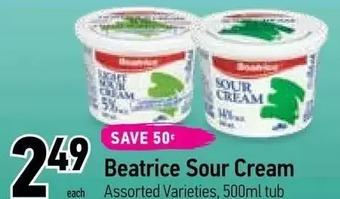 Coppa's Fresh Market Beatrice sour cream offer
