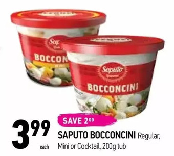 Coppa's Fresh Market Saputo bocconcini offer