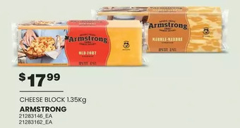 Wholesale Club Armstrong cheese block offer