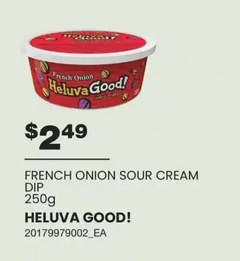 Wholesale Club Heluva good! french onion sour cream dip offer