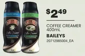 Wholesale Club Baileys coffee creamer offer