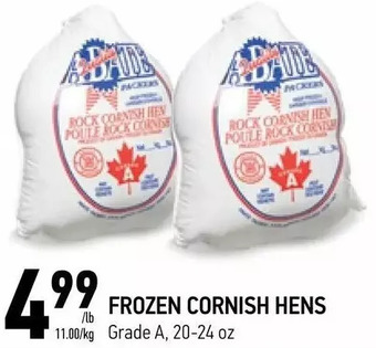 Coppa's Fresh Market Frozen cornish hens offer