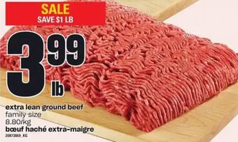 Independent Grocer Extra lean ground beef offer