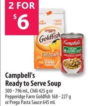 Co-op Campbell's Ready to Serve Soup 500-796 ml offer