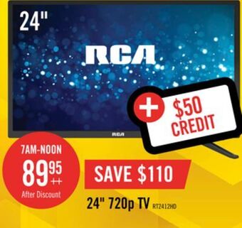 The Brick Rca 24" 720p hd television - rt2412 offer