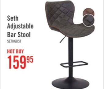 The Brick Seth adjustable bar stool - grey offer