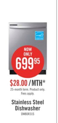 The Brick Samsung digital touch control 55 dba dishwasher - dw80r2031us/aa offer