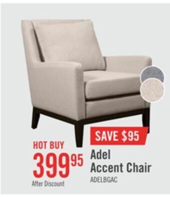 The Brick Adel linen-look fabric accent chair - beige offer