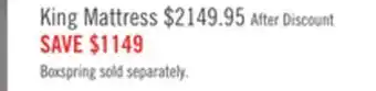 The Brick Tempur-support 2.0 medium low-profile king mattress set offer