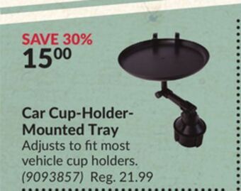 Princess Auto Car cup-holder-mounted tray offer