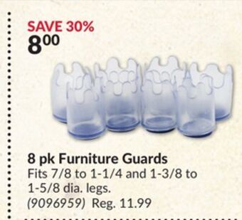Princess Auto 8 pk furniture guards offer
