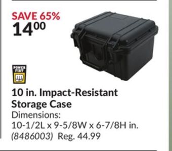 Princess Auto 10 in. impact-resistant storage case offer