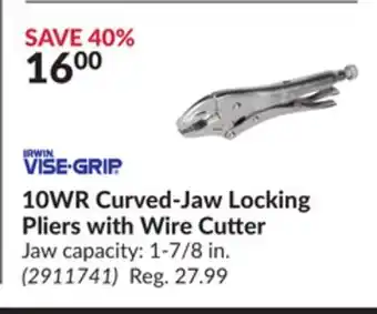 Princess Auto 10wr curved-jaw locking pliers offer