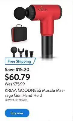 Walmart Kriaa goodness muscle massage gun,hand held offer