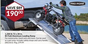 Princess Auto 1, 200 lb 72 x 30 in. bi-fold aluminum loading ramp offer