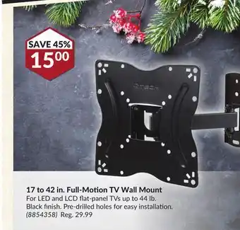Princess Auto 17 42 in. full-motion tv wall offer