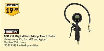 Princess Auto 100 psi digital pistol-grip tire inflator offer