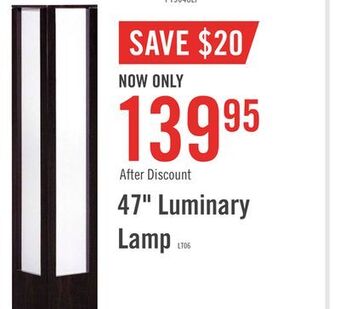 The Brick Luminary floor lamp offer