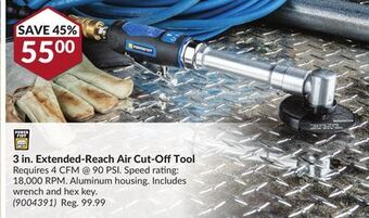 Princess Auto 3 in. extended-reach air cut-off tool offer