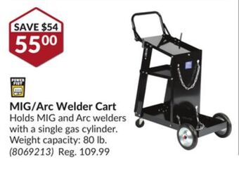 Princess Auto Mig/arc welder cart offer