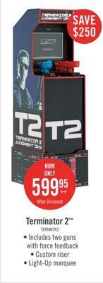 The Brick Arcade1up terminator 2™ arcade cabinet with riser offer